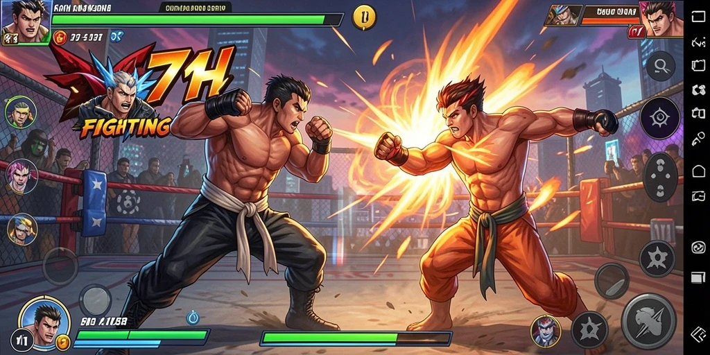 Tampilan seru gameplay di 71H dengan pertarungan mendebarkan.
