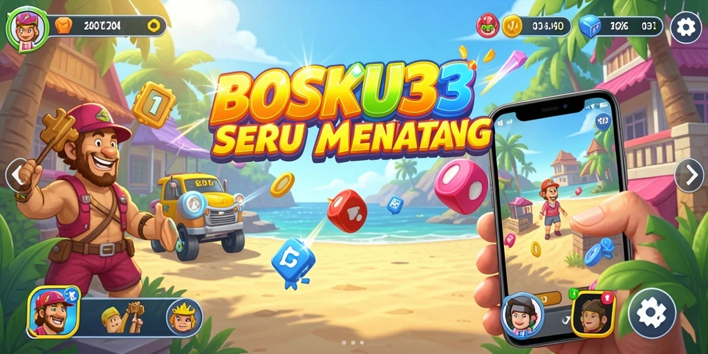 Screenshot gameplay <strong>BOSKU33</strong> menunjukkan aksi seru dan tantangan menarik.