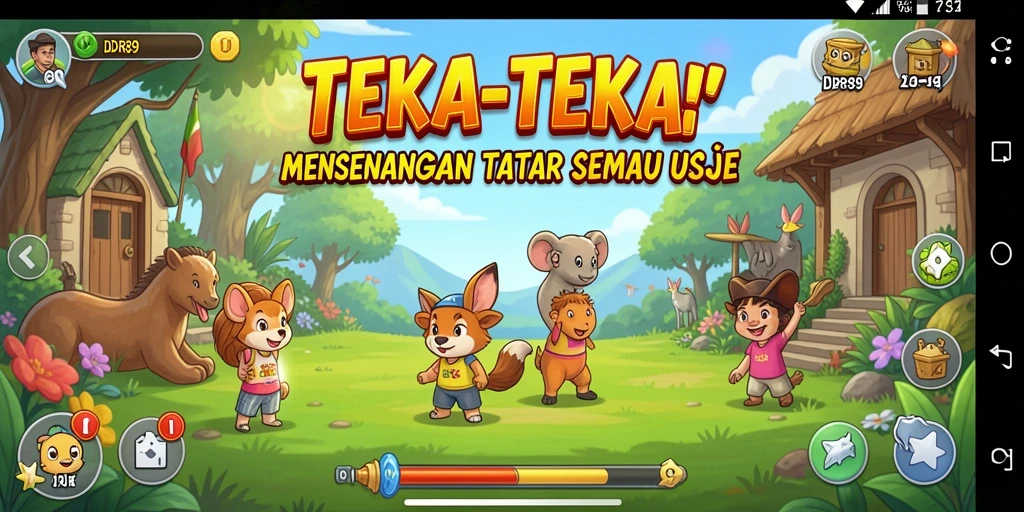 Tampilan gameplay seru dalam game Puzzle IDR89.