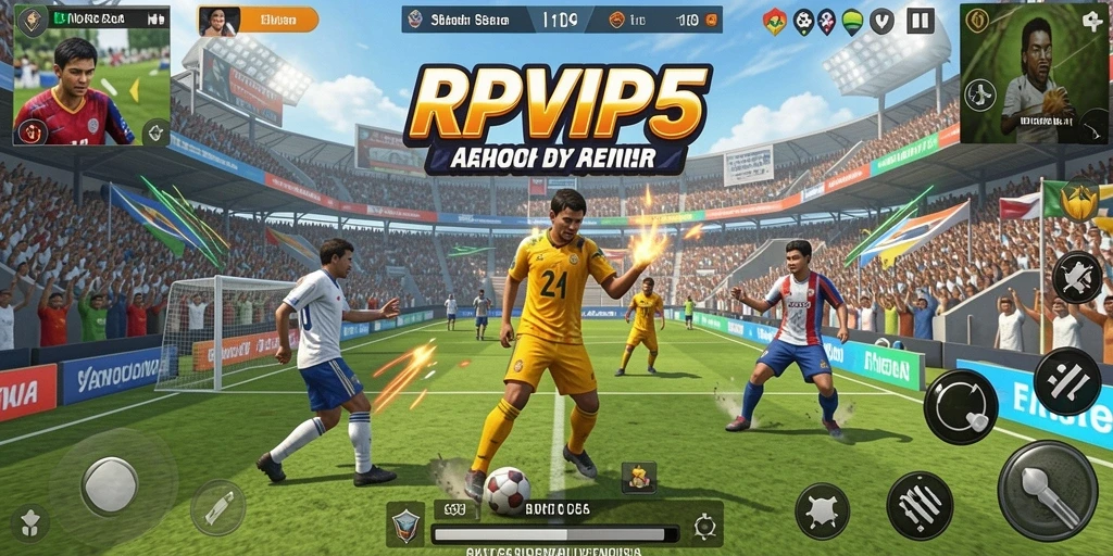 Tampilan gameplay RPVIP5 yang menampilkan aksi olahraga seru.