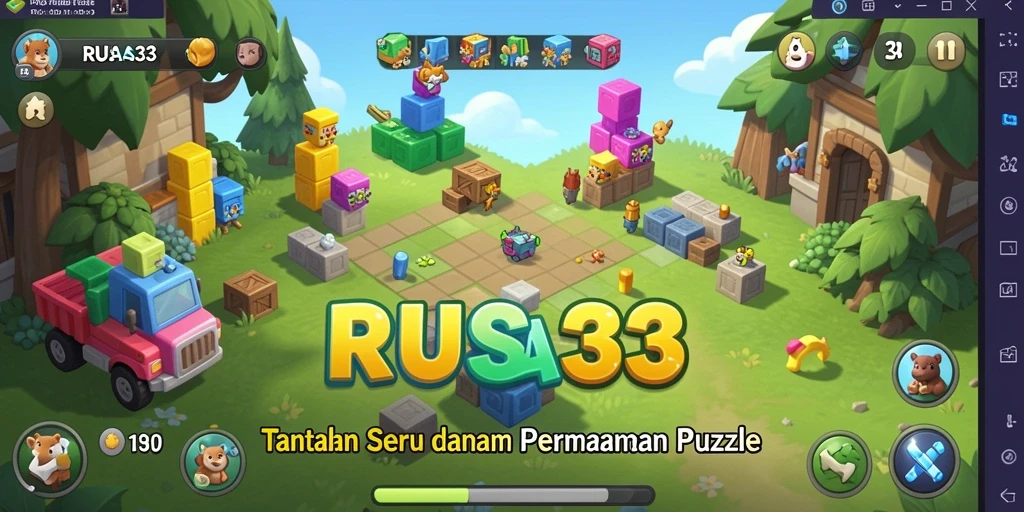 Tampilan gameplay RUSA33 yang menampilkan tantangan puzzle yang seru.