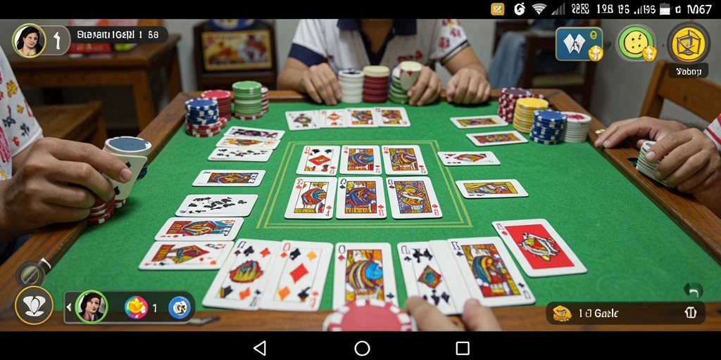 Screenshot gameplay Gaple yang seru dan interaktif di W67.