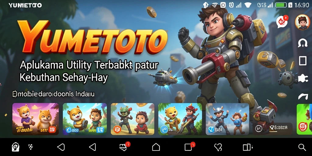 Tampilan antarmuka YUMETOTO yang memudahkan pengguna.